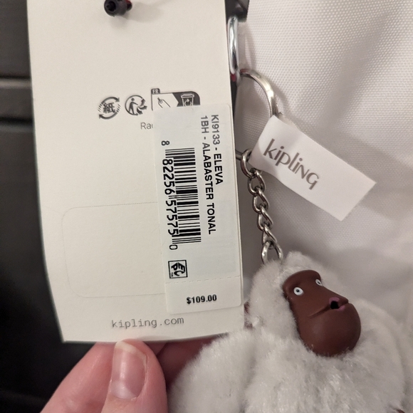 NWT Kipling Eleva crossbody bag (1 black or 1 white) - Picture 8 of 13